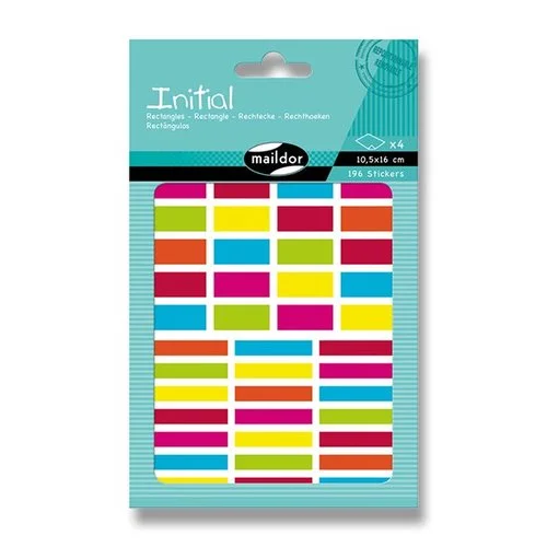 Samolepky Maildor Initial Obdélníky Vrácení Zdarma