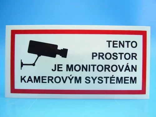 Top Prodej Samolepka " Kamerový systém"