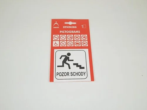 Nejprodávanější Samolepka Pozor schody 667