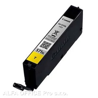 Odeslání Ihned Canon originální ink 0334C001, yellow, 11ml, CLI571Y XL, high capacity, Canon PIXMA MG5750