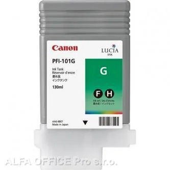 Aktuální Canon originální ink PFI101G, green, 130ml, 0890B001, Canon iPF-5000