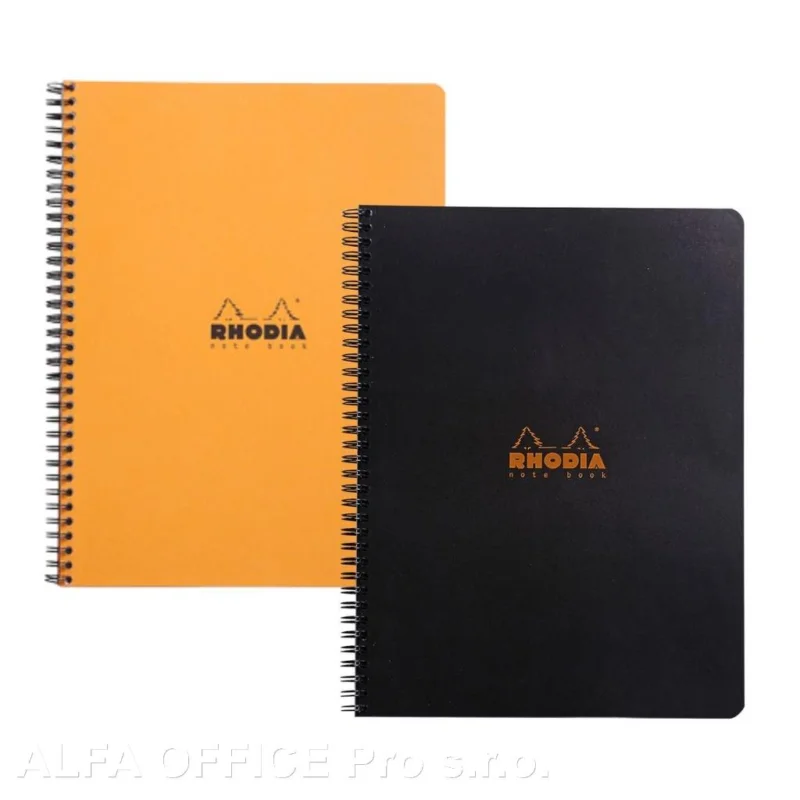 Rychlé Dodání Blok kroužkový Clairefontaine Rhodia A5+ - čtvereček / 80 listů / mix barev