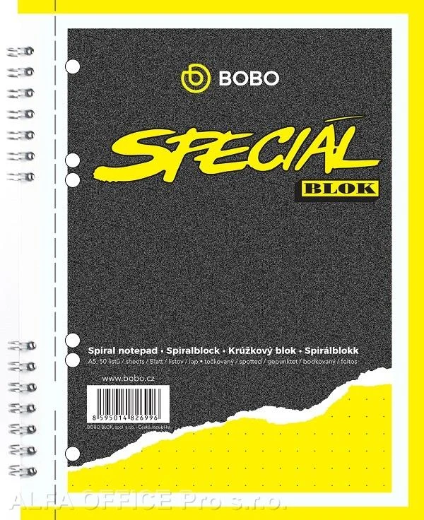Akce Blok BOBO speciál - A5 / tečkovaný
