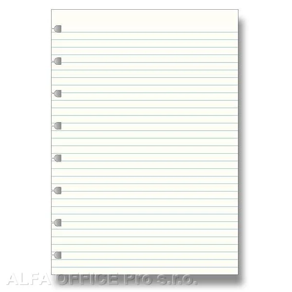 Náhradní listy Filofax Notebook - A5 / linka Aktuální