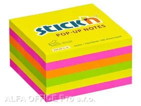 Samolepicí bločky Stick´n by Hopax Z - 76 x 76 mm / 6 x 100 lístků / neonové barvy Cenový Hit