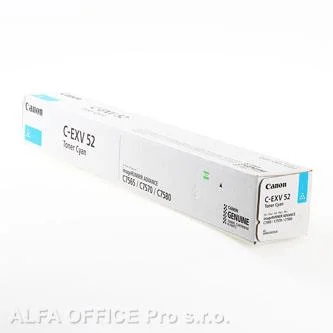 Aktuální Canon originální toner CEXV52, cyan, 66500str., 0999C002, Canon IRC7565i, IRC7570i, IRC758
