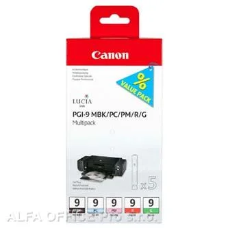 Tovární Cena Canon originální ink PGI9, MBK/PC/PM/R/G, 1033B013, Canon iP9500