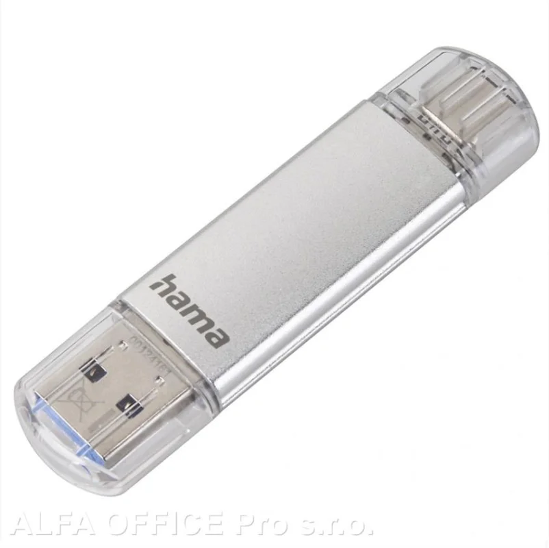 Flash Pen Laeta twin - stříbrná / 128 GB / USB 3.1 Originální