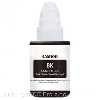 Bezpečná Platba Canon originální ink GI-590 Bk, black, 6000str., 135ml, 1603C001, Canon PIXMA iP100