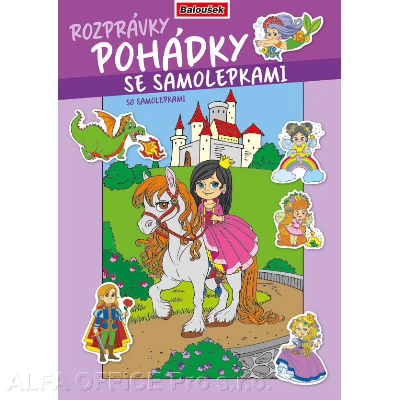 Ověřený Omalovánka A4 se samolepkami - Pohádky