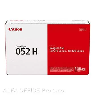 Oblíbený Canon originální toner 052H, black, 9200str., 2200C002, high capacity, Canon LBP212dw,214d