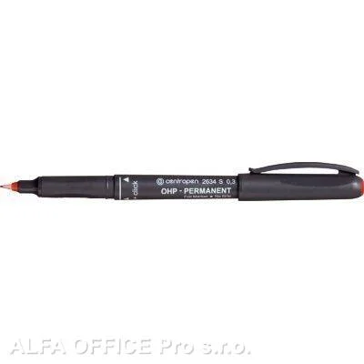 Akce Popisovač Centropen Permanent OHP 2634 / červená