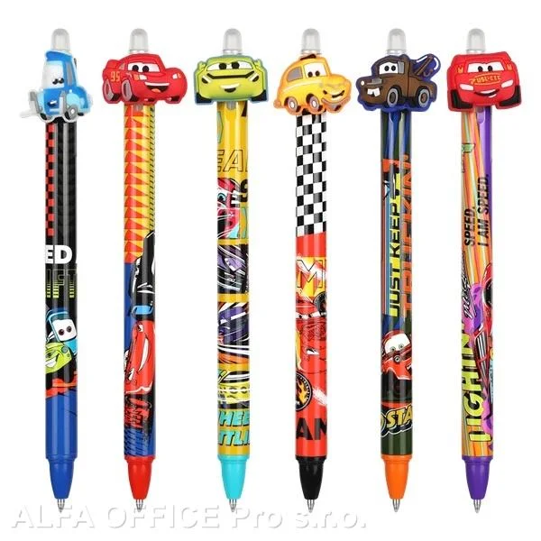 Časově Omezené Roller Colorino mazací - Cars / modrá náplň