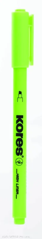 Vysoce Kvalitní Zvýrazňovač Kores High Liner / zelená