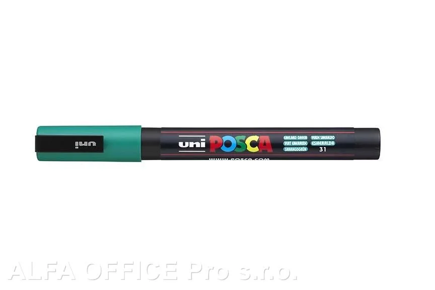 Posca popisovač / 0,9–1,3 mm - smaragdová Hit Sezóny