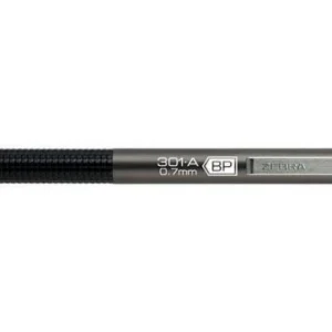 26341 Kuličkové pero F301, modrá, 0,24 mm, stiskací mechanismus, antracitové tělo, ZEBRA Vysoce Kvalitní