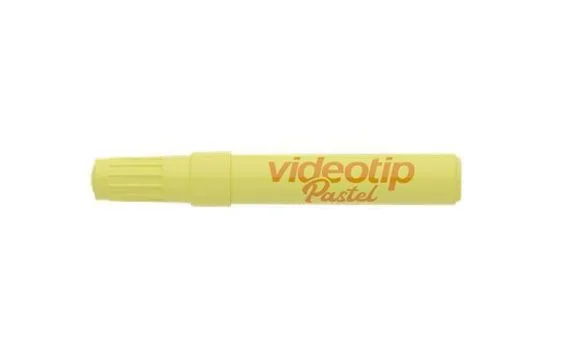 Zvýrazňovač Videotip, pastelová žlutá, 1-4 mm, ICO Nová Kolekce