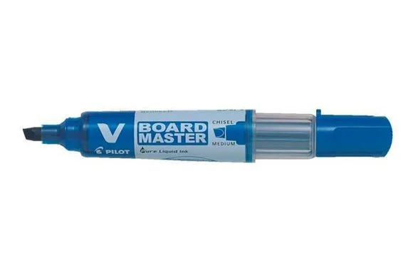 Popisovač na bílou tabuli V-Board Master, modrá, 2,2 mm, klínový hrot, PILOT Ihned K Objednání