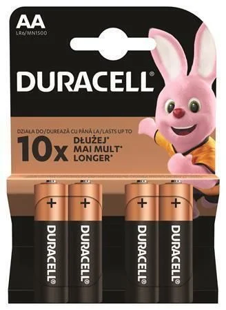 Baterie Basic, AA, 4 ks, DURACELL ,balení 4 ks Vysoce Kvalitní