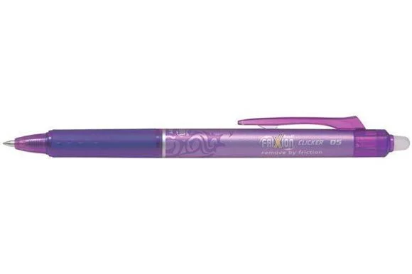 RollerFrixion Clicker, fialová, 0,5/0,25mm, vymazatelný, PILOT Cenová Bomba