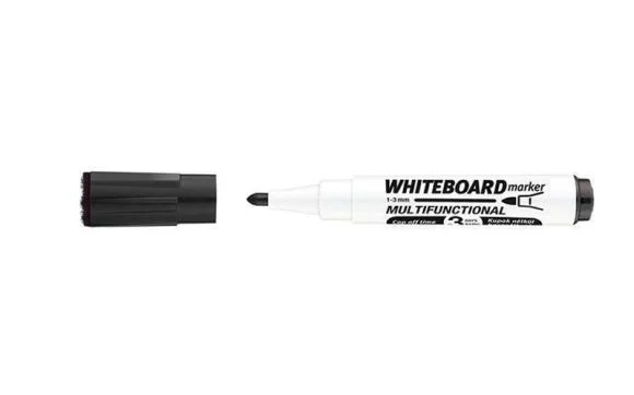 Popisovač na bílou tabuli a flipchart Markeraser, černá, 1-3mm, multifunkční, ICO Výprodej