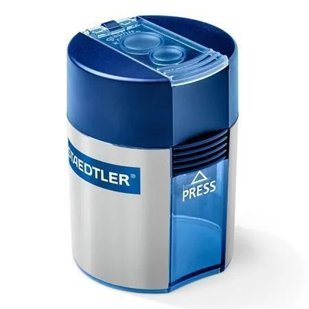 Must-Have Ořezávátko, na 2 tužky, se zásobníkem na odpad, modré, STAEDTLER