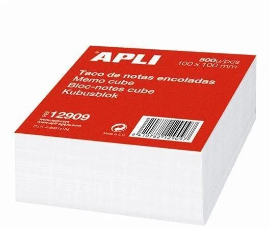 Levný Papírové bločky v kostce, 100 x 100 mm, 500 listů, APLI ,balení 500 ks