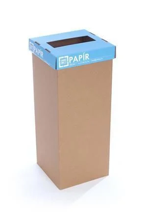 Finální Výprodej Odpadkový koš na tříděný odpad Office, modrá, recyklovaný, 50 l, RECOBIN