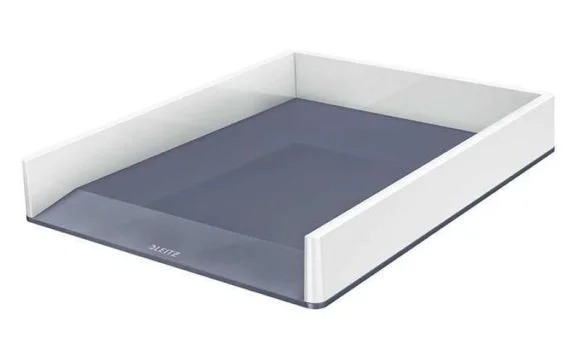 Dvoubarevný odkladač “Wow”, bílá, plast, LEITZ Autentický