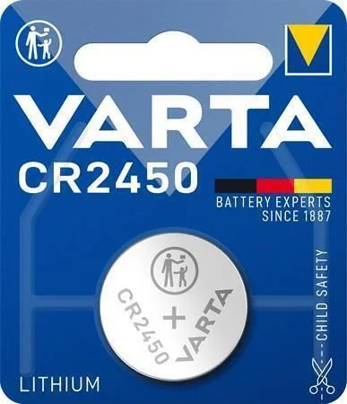 Baterie knoflíková, CR2450, 1 ks, VARTA Professional Vrácení Zdarma