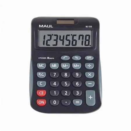 Kalkulačka MJ 550, šedá-černá, stolní, 8 číslic, MAUL 7263490 Poslední Šance