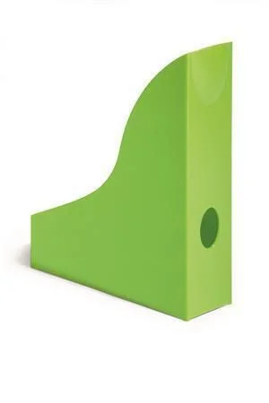 Stojan na časopisy Basic, zelená, plast, 73 mm, DURABLE Hit Sezóny