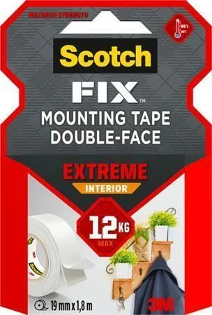 Nejlepší Cena Samolepicí páska Extreme Interior, oboustranná, extra pevná, 19 mm x 1,8 m, 3M SCOTCH 7100263859