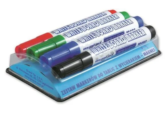 Nejprodávanější Popisovače na bílou tabuli M460, sada 4 barev s magnetickým držákem, 2-3 mm, GRANIT