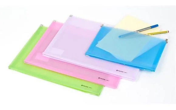 Obal, se zipem, růžové, A4, PP, PANTA PLAST Akční Nabídka