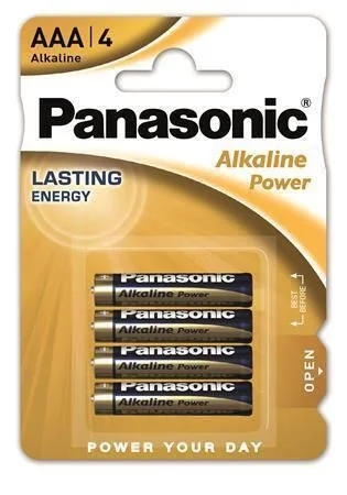Baterie Alkaline power, AAA 4 ks, PANASONIC Jen Po Omezenou Doba