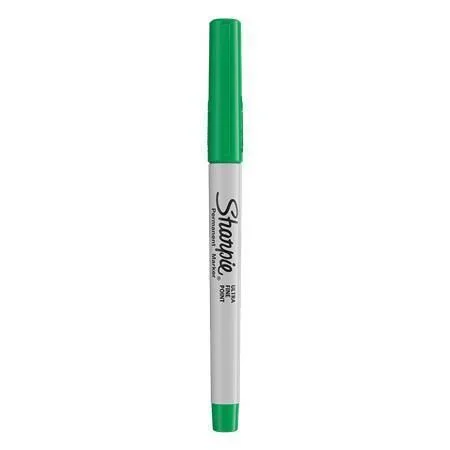 Permanentní popisovač Ultra Fine Point, zelená, 0,5 mm, kuželový hrot, SHARPIE NSH0811240 Originální
