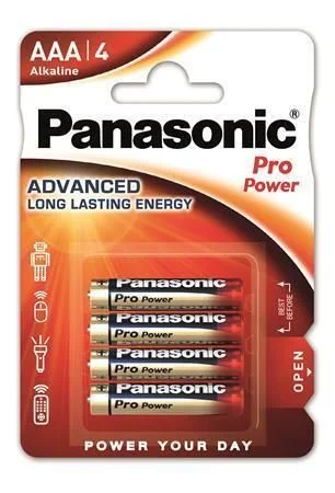 Vrácení Zdarma Baterie Pro power, AAA 4 ks, PANASONIC