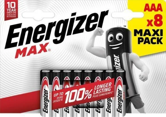 Hit Sezóny Baterie MAX, AAA, 8 ks, ENERGIZER