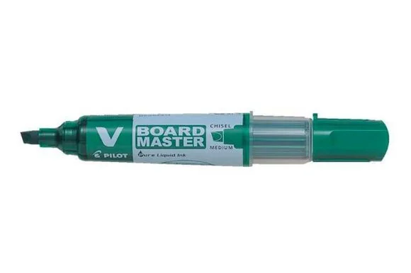 Cenová Bomba Popisovač na bílou tabuli V-Board Master, zelená, 2,2 mm, klínový hrot, PILOT