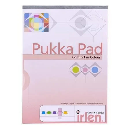 Speciální Cena Poznámkový blok Irlen Dyslexia, růžová, A4, linkovaný, 50 listů, PUKKA PAD IRLEN50(ROSE)-30