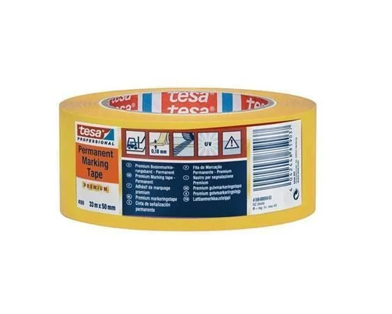 Značkovací páska na podlahy Professional Premium 4169, žlutá, 50 mm x 33 m, TESA 04169-00058-94 Expresní Doručení