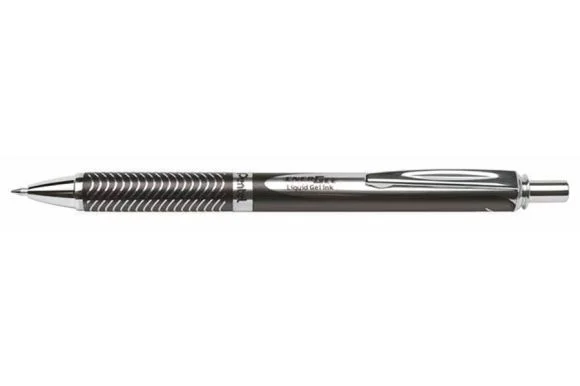 Časově Omezené Kuličkové pero EnerGel BL-407, modrá, 0,35 mm, stiskací mechanismus, černé tělo, PENTEL BL407A-A