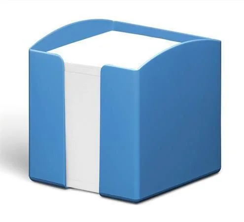 Stojánek na papírové bločky ECO, modrá, plast, 100 x 100 mm, DURABLE Finální Výprodej