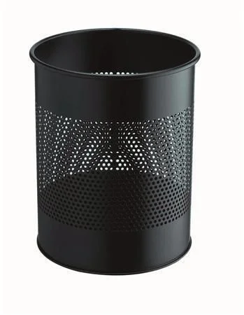 Odpadkový koš, černá, kov, 15 l, DURABLE 331001 Oblíbený