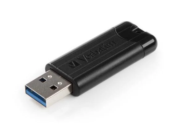 128GB USB Flash disk PinStripe, USB 3.0, VERBATIM, černý Top Prodej