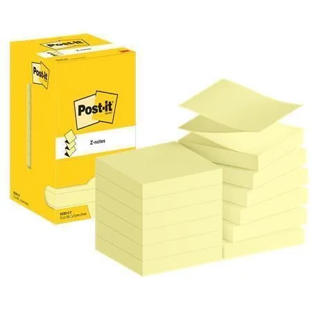 Samolepicí bloček, Z, žlutá, 76 x 76 mm, 12x 100 listů, 3M POSTIT 7100290167 ,balení 1200 ks Objednat Nyní