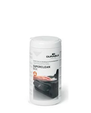 Čisticí utěrky na plastové povrchy Superclean box 100, 100 ks, DURABLE 570802 ,balení 100 ks Horká Nabídka