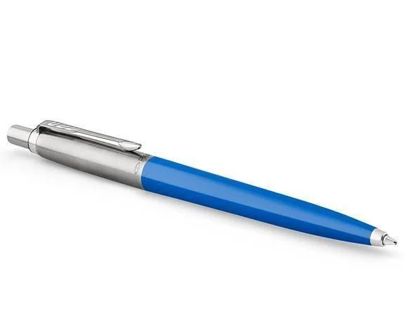 Tovární Cena Kuličkové pero Royal Jotter Originals, modré, 0,7 mm, stříbrný klip, modré tělo pera, PARKER 70105