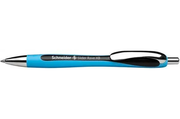Ihned K Objednání Kuličkové pero Slider Rave, černá, 0,7mm, stiskací mechanismus, SCHNEIDER